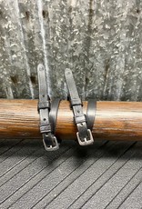Exselle Black Spur Straps  3/8" x 18"
