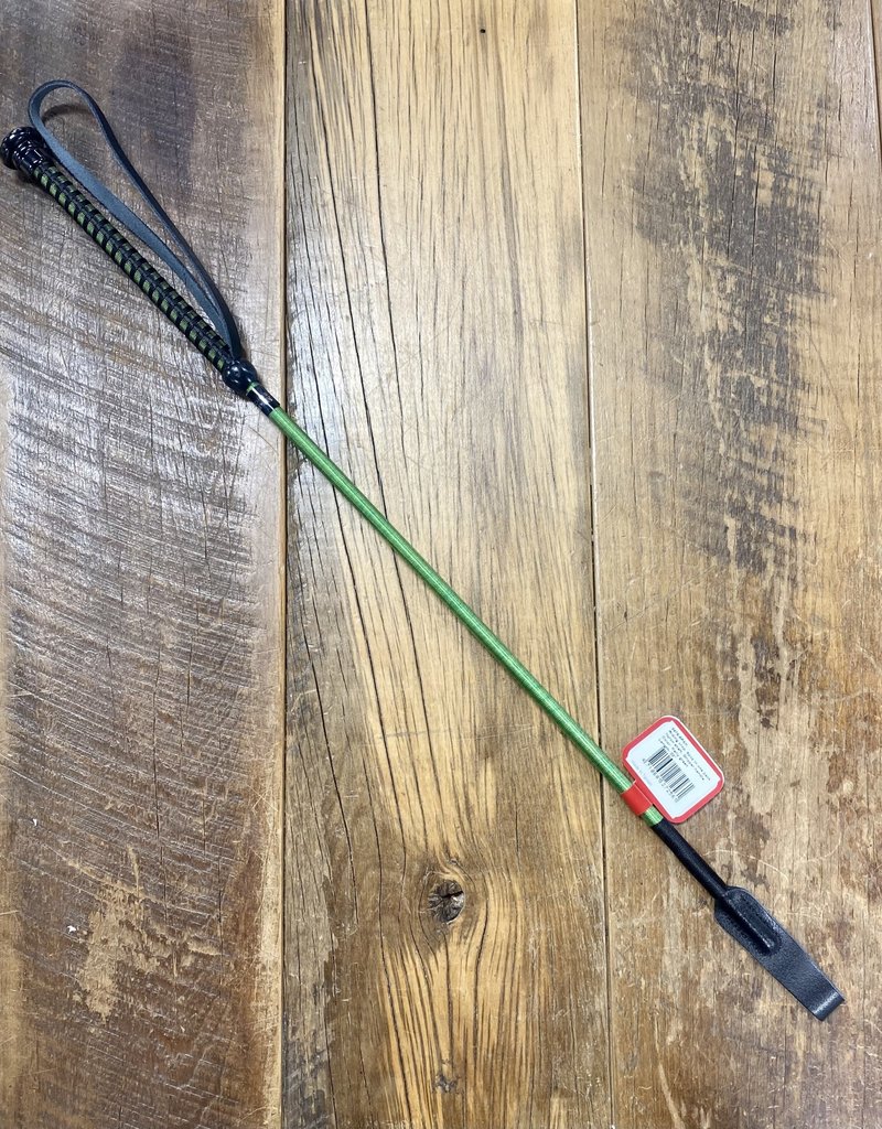 Snowbee Kelly Green Nylon with Gripper Handle Riding Crop 23"