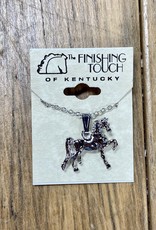 The Finishing Touch Of Kentucky Silver Saddlebred Necklace
