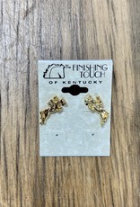 The Finishing Touch Of Kentucky Gold Event Jumper Earrings