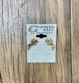 The Finishing Touch Of Kentucky Gold Event Jumper Earrings