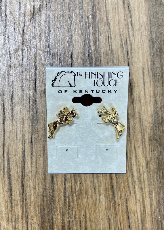 The Finishing Touch Of Kentucky Gold Event Jumper Earrings