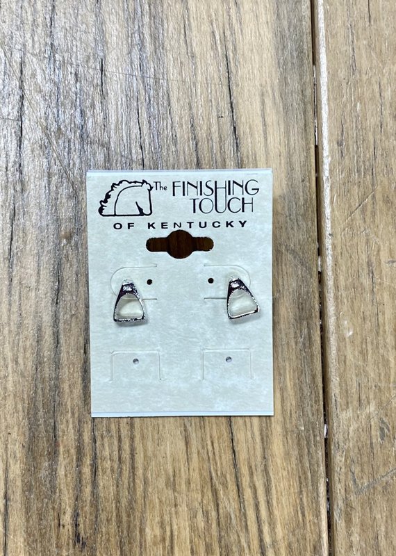 The Finishing Touch Of Kentucky Silver Sturrips  Earrings