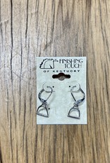 The Finishing Touch Of Kentucky Euro Wire Stirrup Earrings Silver