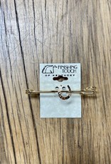 The Finishing Touch Of Kentucky Gold Horseshoe Stock Pin