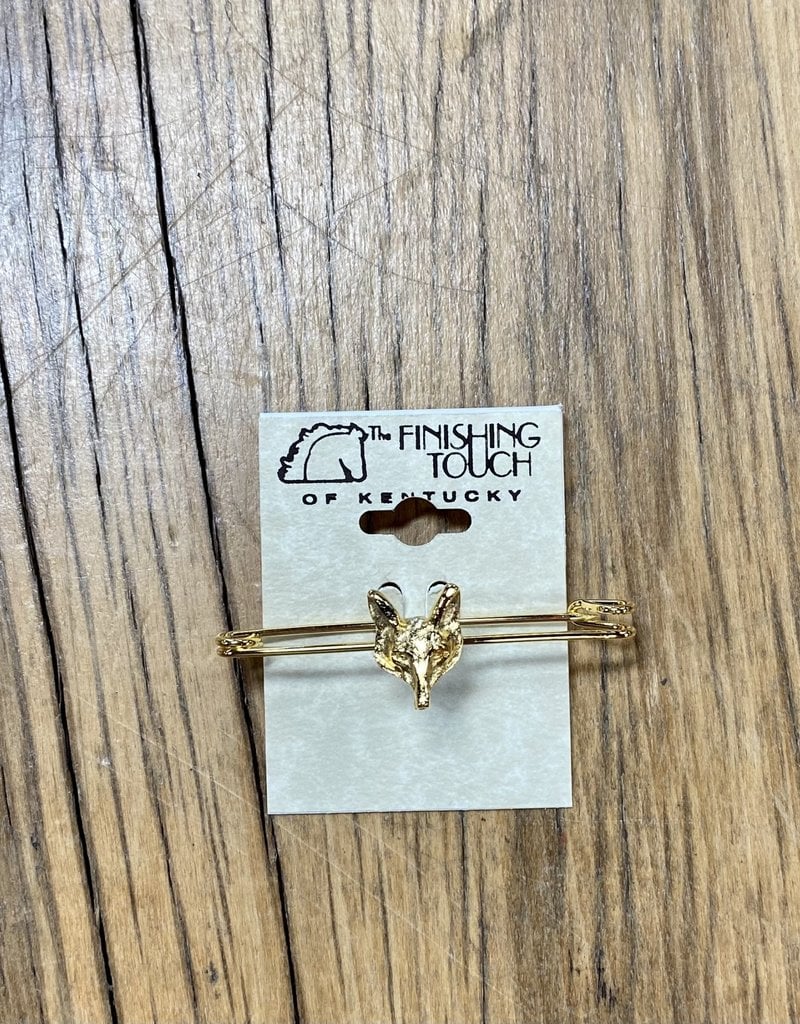 The Finishing Touch Of Kentucky Gold Fox Masks Stock Pin