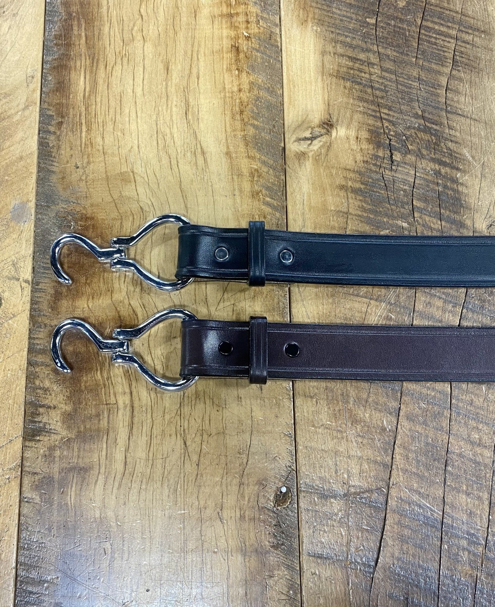 Tory Leather Snaffle Bit Belt w/ Silver Buckle Belt