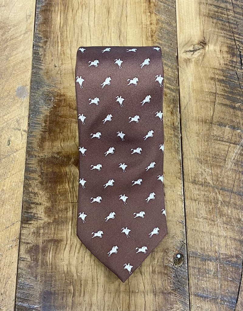 Bird Dog Bay Bird Dog Bay Equestrian Spot Tie Brown