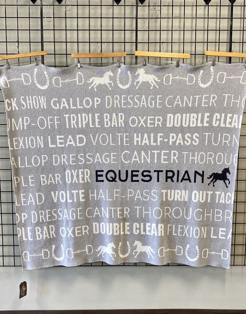 in2green In2Green Eco Equestrian Text Throw