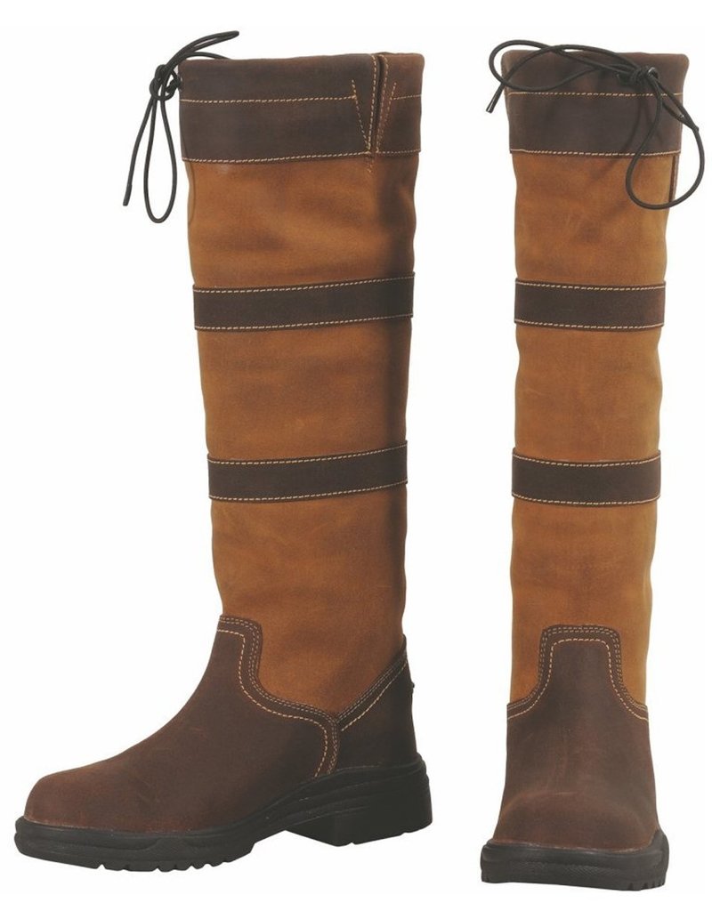 Tuffrider Ladies Tuffrider Lexington Waterproof Tall Boots Chocolate/Fawn