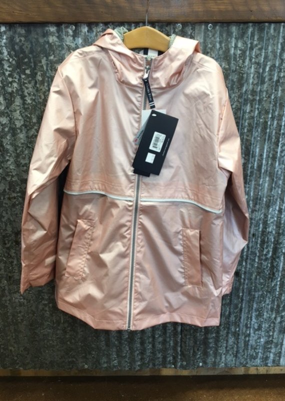 Charles River Charles River Girls' New Englander Rain Jacket Rose Gold/ Reflective