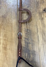 Martin  Saddlery Martin Saddlery Copper Parachute Dot Headstall with Slip Ear