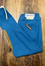 The Tailored Sportsman The Tailored Sportsman Girl's Trophy Hunter Low Rise Breeches Front Zip Peacock/Tan 14R