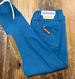 The Tailored Sportsman The Tailored Sportsman Girl's Trophy Hunter Low Rise Breeches Front Zip Peacock/Tan 14R