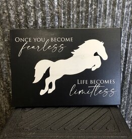 'Once You Become Fearless, Life Becomes Limitless' Wall Décor