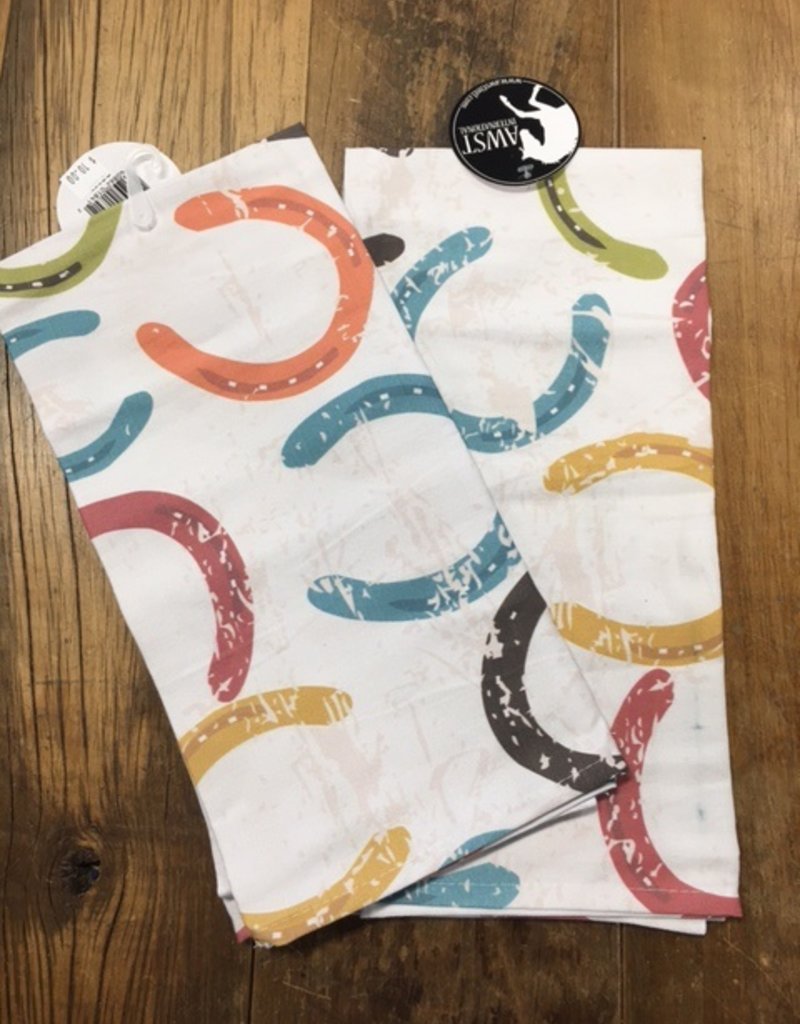 Colorful Horseshoes Kitchen Towel 20" x 28"