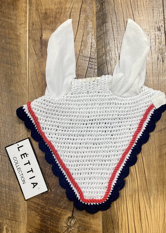 Lettia Lettia Crochet Fly Bonnet Red/White/Blue