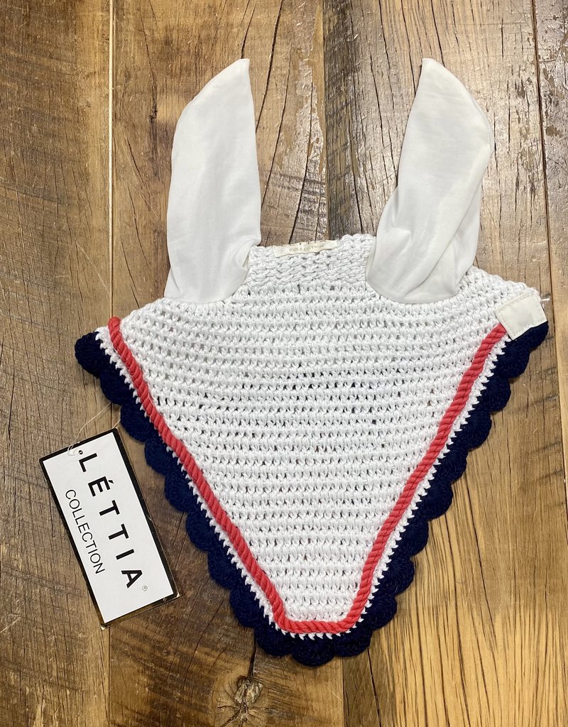 Lettia Lettia Crochet Fly Bonnet Red/White/Blue