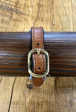 Horse Fare Croc Leather Padded Bracelet Oakbark/Blue