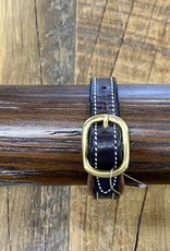 Horse Fare Classic Leather Padded Bracelet Dark Brown/Chestnut