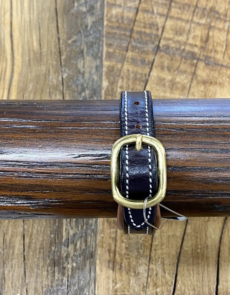 Horse Fare Classic Leather Padded Bracelet Dark Brown/Chestnut