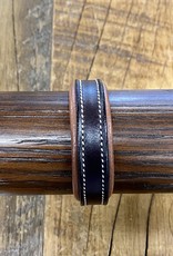 Horse Fare Classic Leather Padded Bracelet Dark Brown/Chestnut