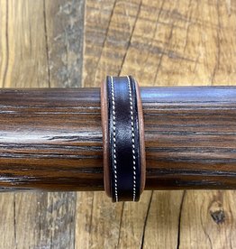 Horse Fare Classic Leather Padded Bracelet Dark Brown/Chestnut