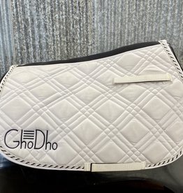 GhoDho GhoDho Jump Saddle Pad White/Black/Silver