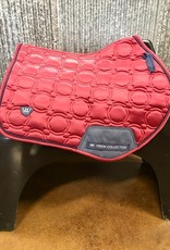 Woof Wear Woof Wear General Purpose Satin Burgundy Saddle Pad Full