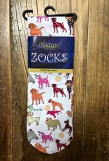 Ovation Ovation Ladies Zocks Dog Show On White Boot Sock