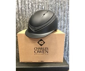 Charles Owen Luna Helmet Black Matt Franklin Saddlery