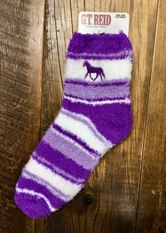 lakers fuzzy socks