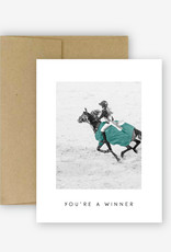 Hunt Seat Paper Co. You're A Winner Greeting Card