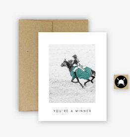 Hunt Seat Paper Co. You're A Winner Greeting Card