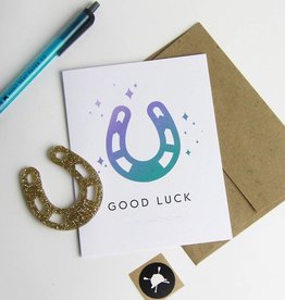 Hunt Seat Paper Co. Good Luck Greeting Card