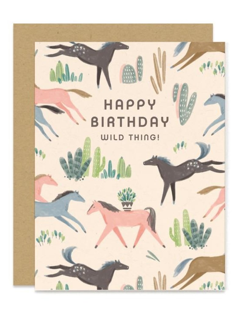 Paper Pony Wild Thing Birthday Card