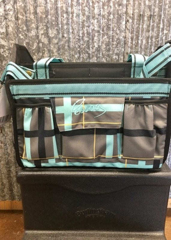 Pessoa Pessoa Alpine 1200D Tack Tote Clay/Teal Plaid