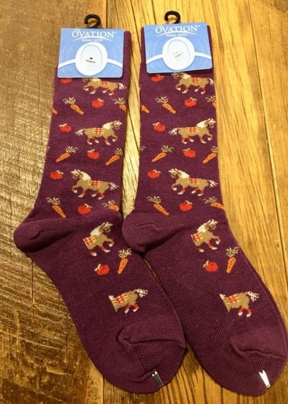 Ovation Ovation Child Pony Crew Socks Iris