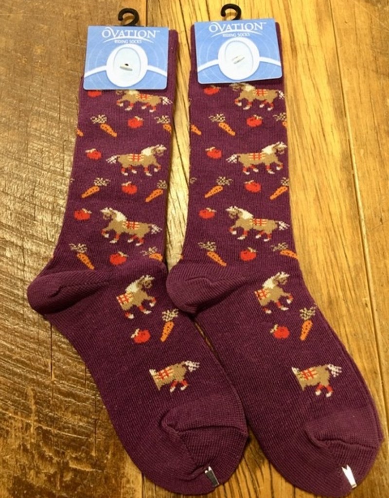 Ovation Ovation Child Pony Crew Socks Iris