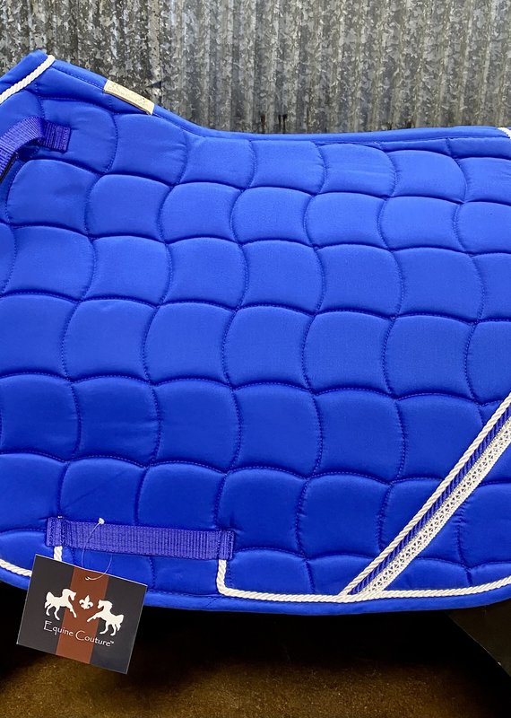 Equine Couture Equine Couture Wave Dressage Royal Blue Saddle Pad
