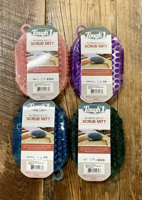 Tough1 Tough1 Rubber Jelly Scrub Mitt