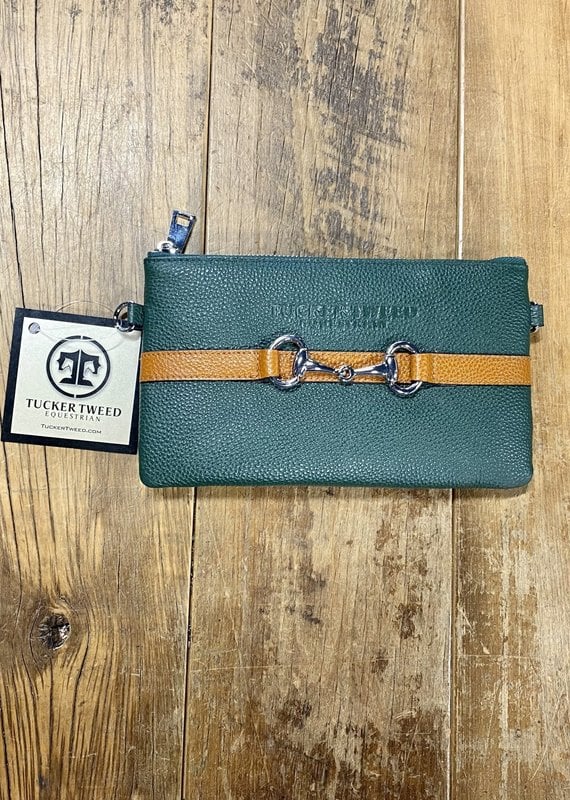 Tucker Tweed Equestrian Tucker Tweed Wellington Wristlet Hunter Green/Chestnut