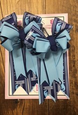 Bows To The Shows Bows To The Shows Jumper Light Blue Check/Navy