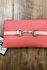 Tucker Tweed Equestrian Tucker Tweed Wellington Wristlet Living Coral/Peach