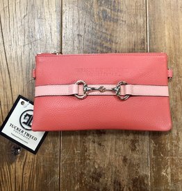 Tucker Tweed Equestrian Tucker Tweed Wellington Wristlet Living Coral/Peach