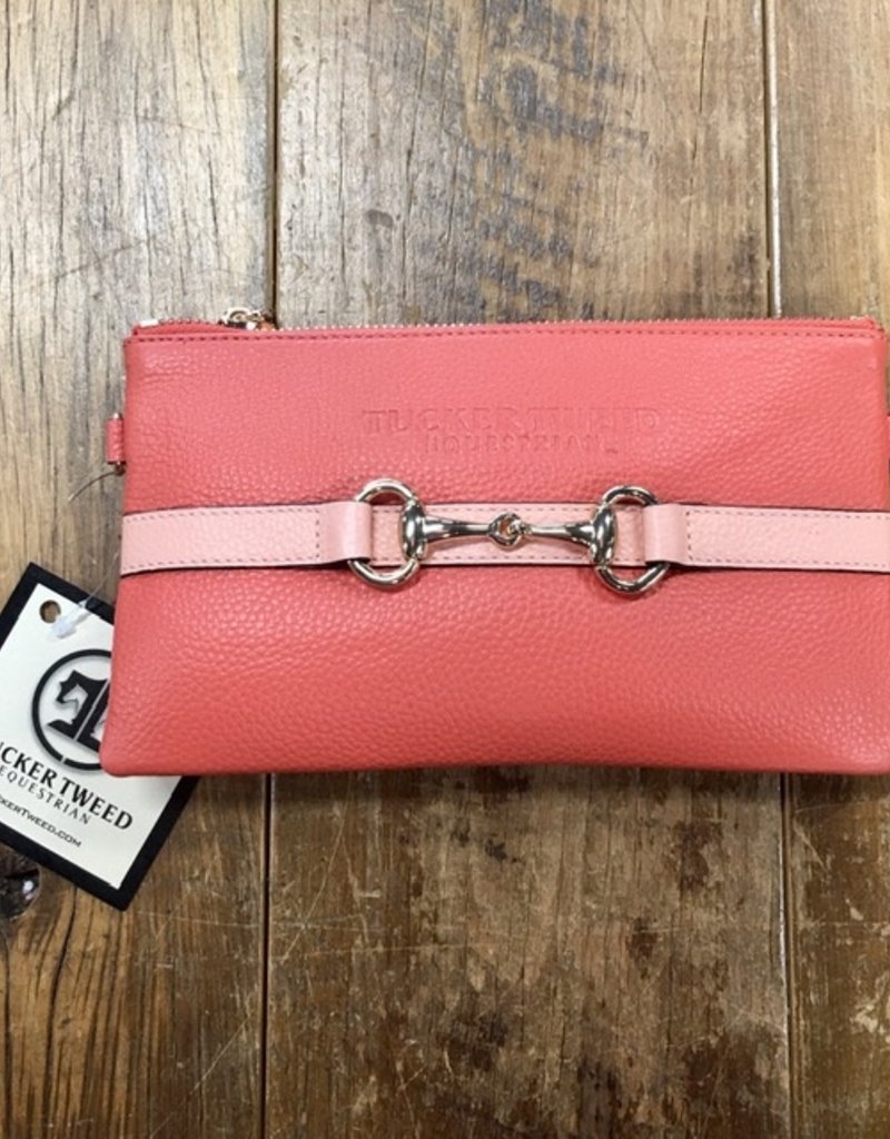Tucker Tweed Equestrian Tucker Tweed Wellington Wristlet Living Coral/Peach