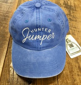 Stirrups Hunter Jumper Adult Cap Faded Blue