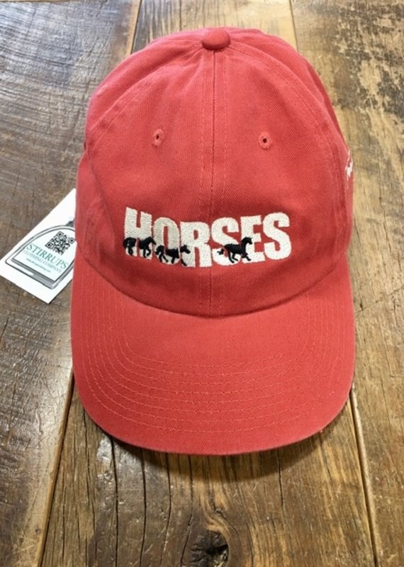 Horses Adult Cap Terracotta