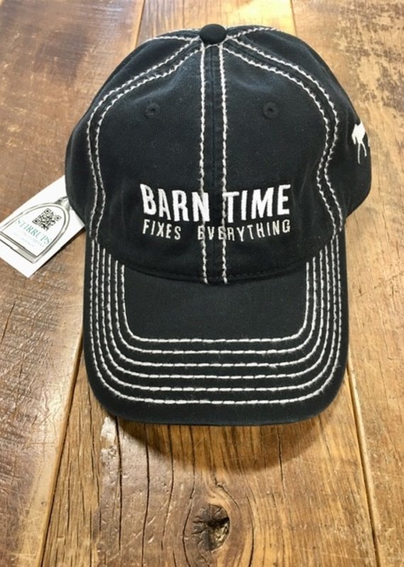 Barn Time Fixes Everything Adult Cap Black/Grey