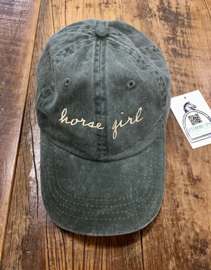 Stirrups Clothing Company Horse Girl Adult Cap Green